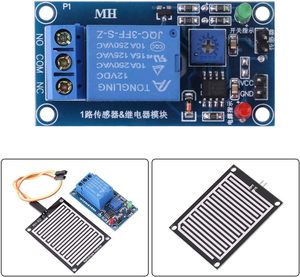 Adjustable 12V Raindrops <strong>Sensor</strong> Controller Relay Electronic Modules and Kits <strong>for</strong> Weather Monitoring Rain Detection - Product Image 3