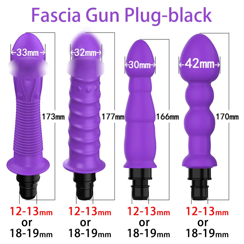 Массажный пистолет, вибропистолет, аксессуары, секс силиконовые головки для пистолета Fascia, перкуссионные вибраторы для женщин и мужчин с фаллоимитатором