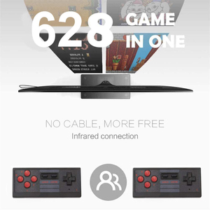 4K HD USB 2.4GワイヤレスコントローラーレトロTVファミリービデオプレーヤーコンソール628ゲームハンドヘルドNES Consola有線接続日本 - Product Image 6