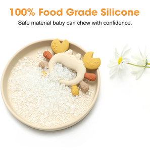 0-12 tháng BPA free mềm Silicone bé nhẹ nhàng Teether kích thích cảm giác phát triển mọc răng đồ chơi sản phẩm em bé - Product Image 4