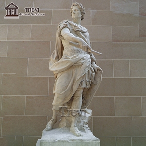Cuộc Sống kích thước tay chạm khắc tuyệt vời Roman Leader hình điêu khắc đá cẩm thạch Julius Caesar tượng - Product Image 3