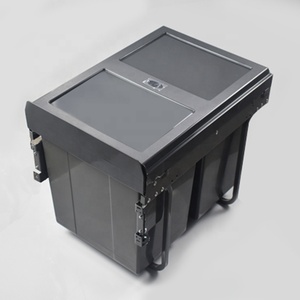 Armario de cocina integrado, cubo de basura extraíble debajo del fregadero, cubo de basura incrustado, cubos de basura, cubo de basura oculto, contenedor de basura - Product Image 3