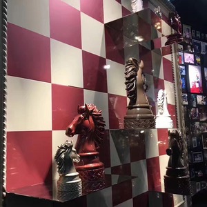 Khổng lồ khổng lồ chuyên nghiệp sợi thủy tinh điêu khắc trang trí khổng lồ cờ vua đặt ngoài trời - Product Image 5