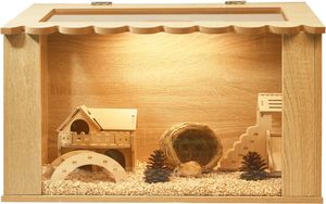 <span class=keywords><strong>Cage</strong></span> pour <span class=keywords><strong>hamster</strong></span> en bois massif transparent de 24 ", 12mm d'épaisseur, en bouleau, pour hamsters et cochons d'Inde - Product Image 3