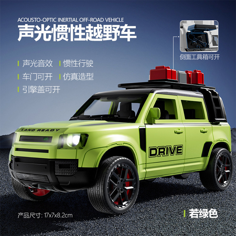 Ht8601-green sound-and-light inertial off-road vehicle