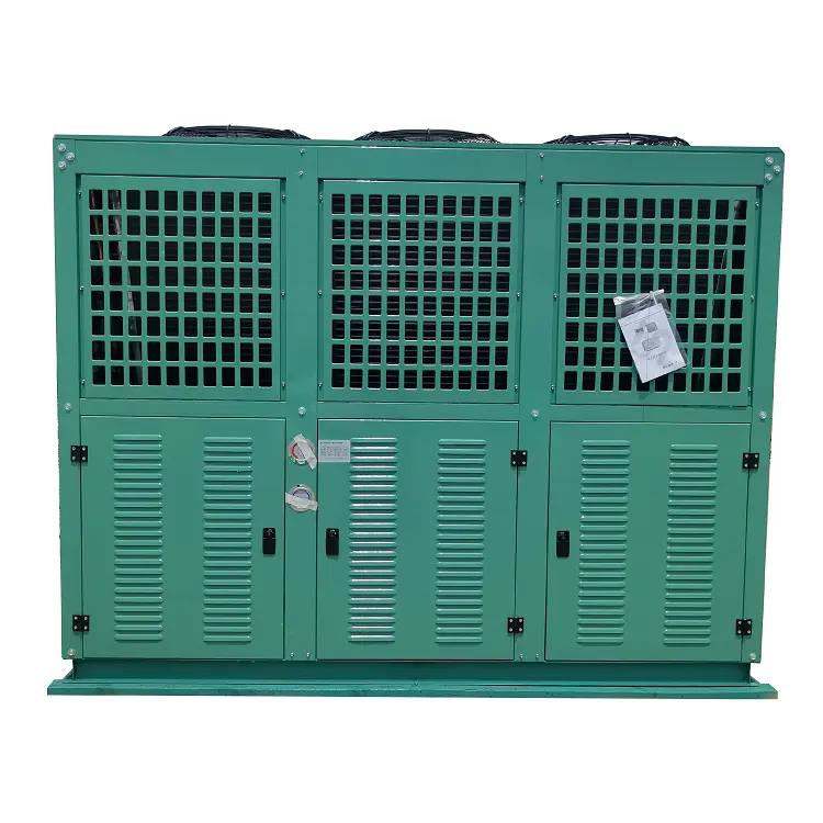 Unidad de condensación refrigerada por aire de bajo precio, equipo de 20HP para almacenamiento en frío de compresor de pistón Tipo Bitzzerpen, refrigeración E