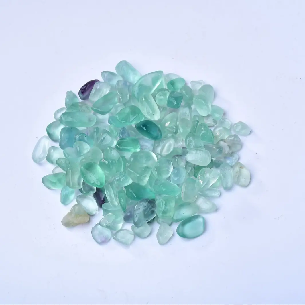 Vente en gros gravier concassé en fluorite verte gravier cristal en fluorite verte pierre diffuseur d'encens pour paysage d'aquarium Bouddha