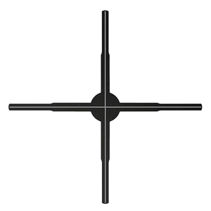 56cm 4-Blade 3D Holo graphic <span class=keywords><strong>Display</strong></span> für Bluetooth-Werbe geräte APP-Steuerung mit 8/16/32GB Speicher AI HD-Funktionen
