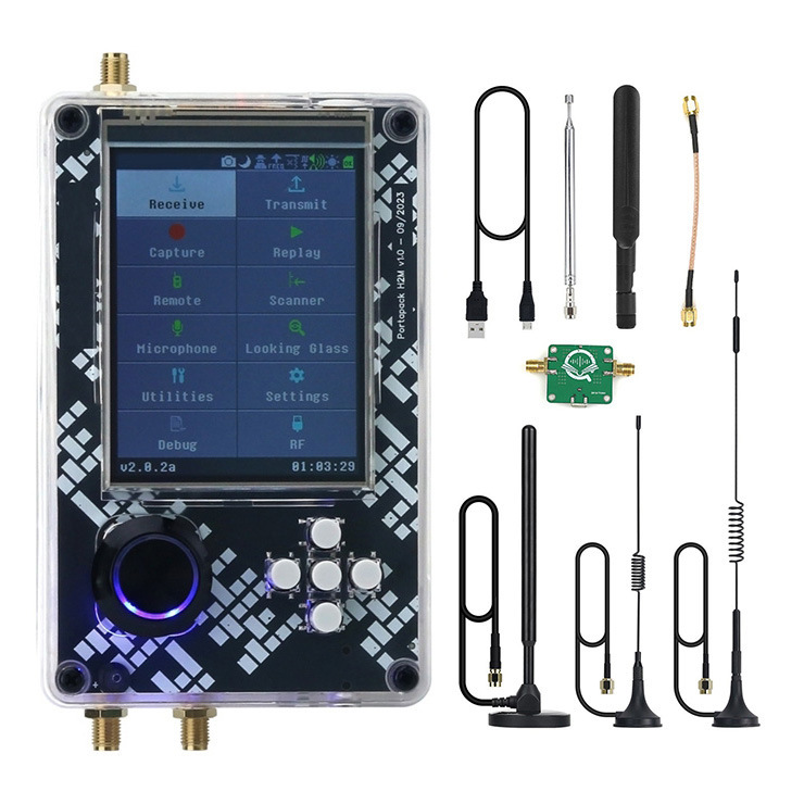 Noir-Hackrf One + ensemble complet