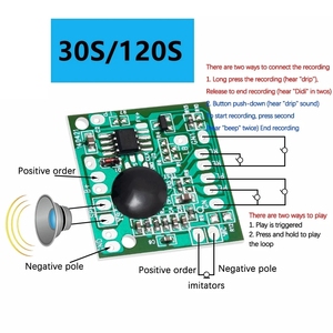 Sound Module For Electronic Toys <strong>Ic</strong> <strong>Chip</strong> <strong>Voice</strong> Recorder 30S 120Secs <strong>Recording</strong> Play Talking Music Audio Recordable Boar - Product Image 6
