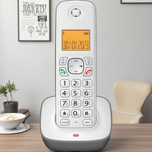 OEM ODM portatile fisso telecomunicazioni Cordless grande pulsante DECT digitale senza fili citofono telefono - Product Image 2