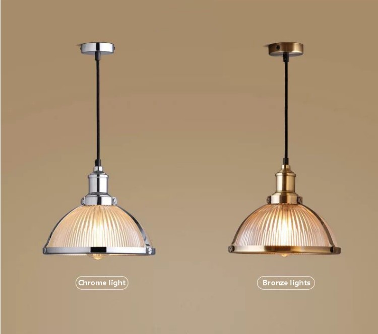 Nordic decor edison vintage bronze wrought iron chandelier airplane pendant lamp modern glass ceiling pendant light E27