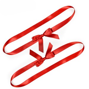 <strong>Custom</strong> Luxury Series Gift Packing Box Decoration Handmade Solid Polyester <strong>Elastic</strong> Ribbons <strong>Bows</strong> Pre-Tied Stretch <strong>Loop</strong> for Box - Product Image 3