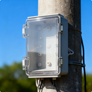 Hộp nối nhựa, hộp chống thấm nước, khóa chốt kim loại, Tấm đế khóa, IP67, PC ABS, vỏ điện ngoài trời - Product Image 6