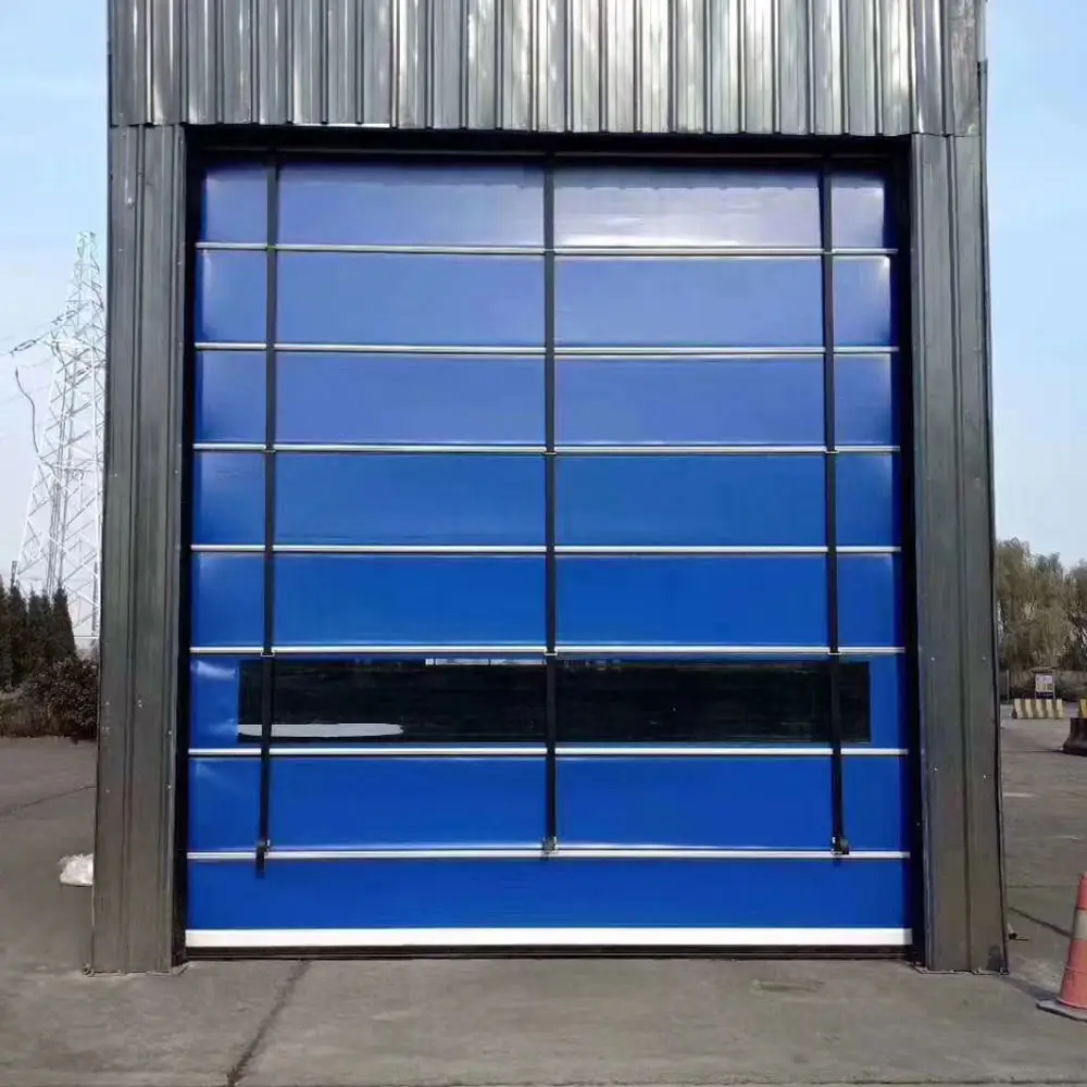 Porte Automatique-cortina de aluminio Pliable para garaje, puertas apilables rápidas
