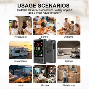 2025 mới đa chức năng chuyên nghiệp Detector có thể gập lại hỗ trợ đứng Carbon Monoxide khói báo động nhiệt độ độ ẩm cảm biến - Product Image 6