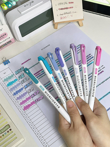 15pcs Double Ended <strong>Highlighters</strong>, Dual <strong>Tip</strong> Mild Color <strong>Highlighter</strong> Marker Pen for Coloring, Highlighting,Broad and Fine <strong>Tips</strong> - Product Image 2
