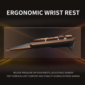 Hexgears X5 nâu 108 phím Ergonomic không dây chơi Game bàn phím cho chơi game gõ - Product Image 5