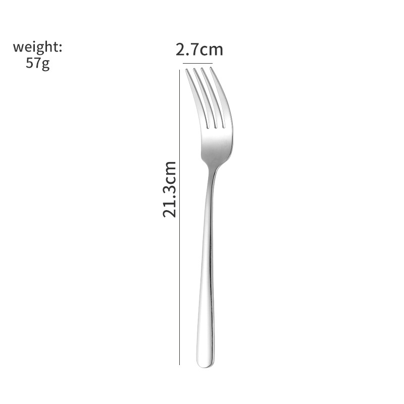 Tenedor de plata para cena
