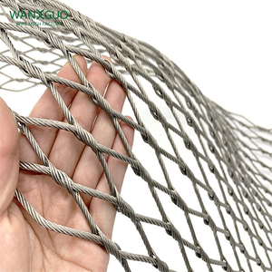 Hand gewebter flexibler Edelstahl-Drahtseil netz 3D-Modellierungsservice für den Schutz von Zaun gittern