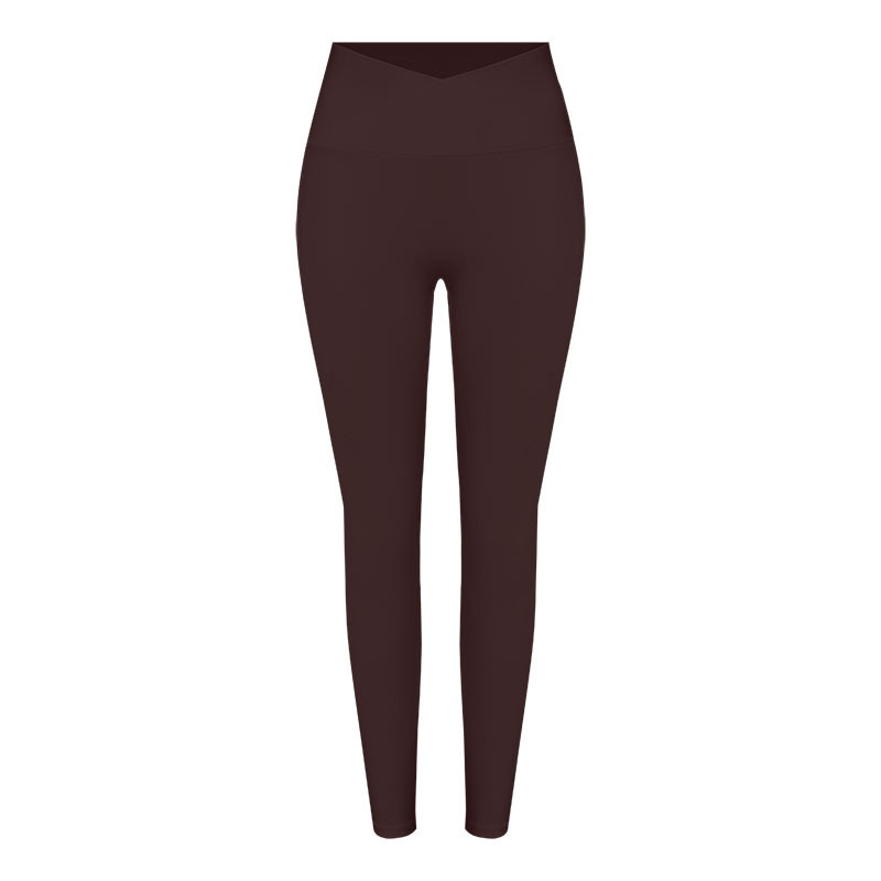 Leggings marrón chocolate (cintura en V)