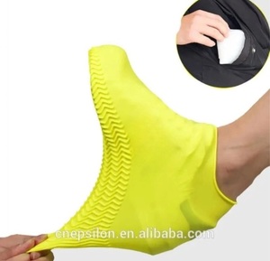 Epsilon再利用可能レインブーツカバースリップオンソックス履物滑り止めシリコーン防水靴カバー - Product Image 2