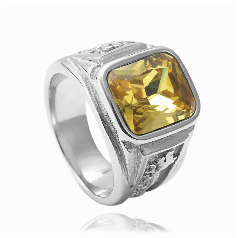 Vintage Silver Yellow Stone (US)