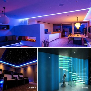 Tira de luces LED RGB con control remoto inteligente de 60W, resistente al agua IP67, para interiores y exteriores, flexible, DC12V, colorida, para ambiente - Product Image 4
