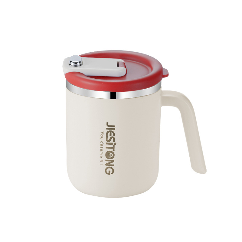 Tasse neuve blanche 500ml rouge