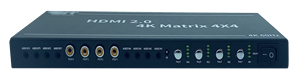 Bitvisus-Controlador de audio e iluminación profesional DVI/TCP/IP a HDMI 4X4, matriz de pared de vídeo de conmutación de medios rápidos