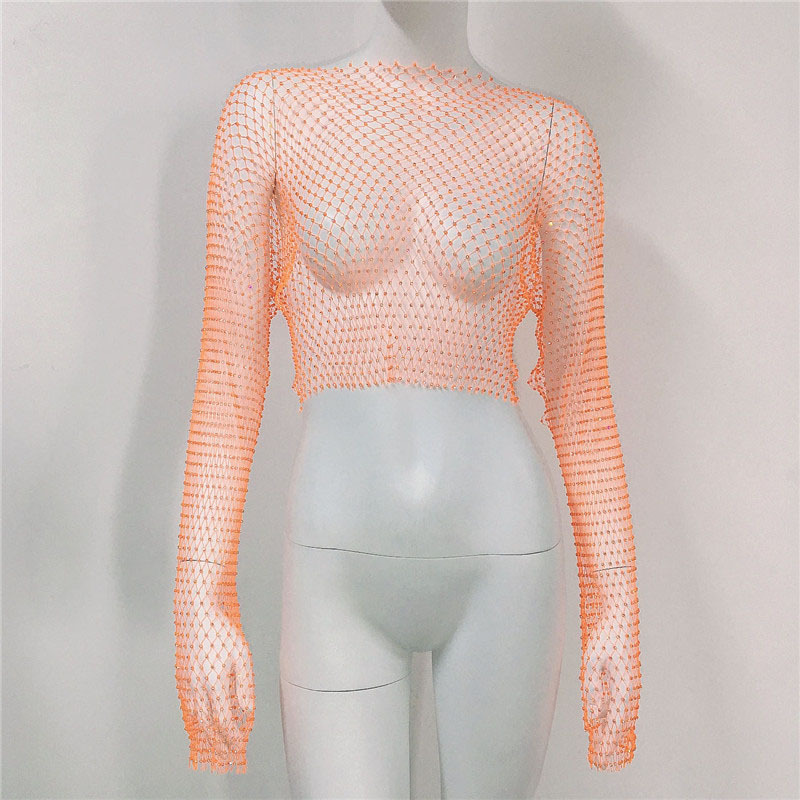 Orange long 45cm collar