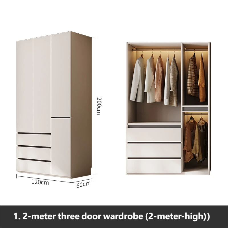 1.2-meter three door wardrobe (2.0-meter high)