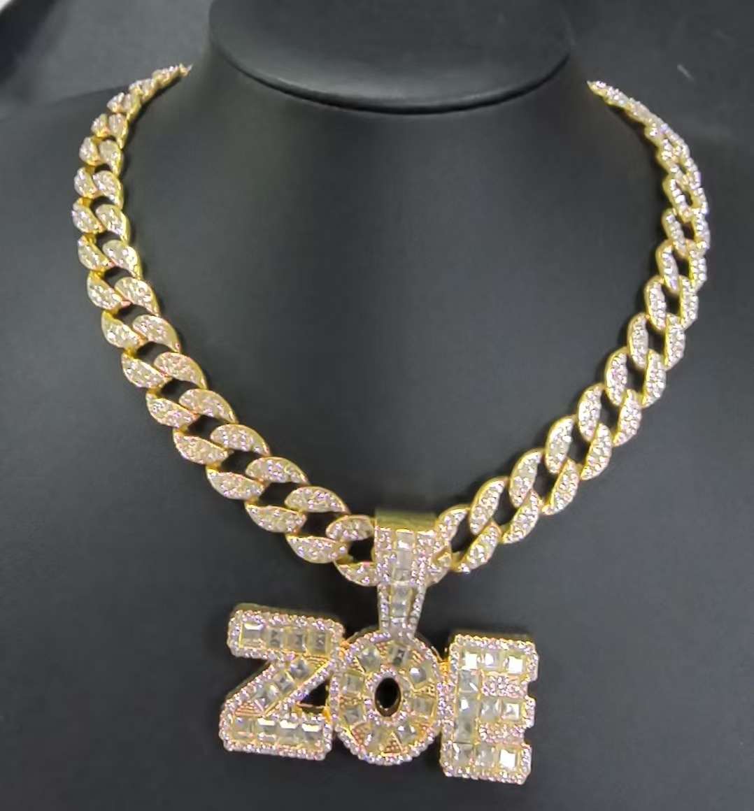 Gold with 18inch (Cuban chain)