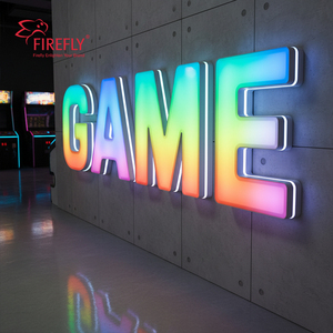 Đom đóm tùy chỉnh frontlit chiếu sáng dấu hiệu thư, <span class=keywords><strong>Led</strong></span> thư RGB ánh sáng ngoài trời không thấm nước 3D dấu hiệu quảng cáo - Product Image 2