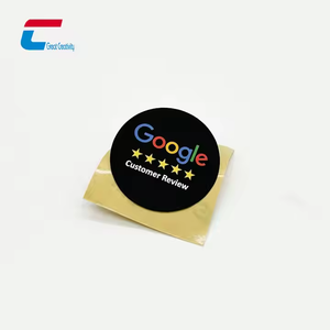 Etiquetas adhesivas personalizadas de tamaño de código QR círculo programable impermeable Rfid epoxi Nfc menú - Product Image 5