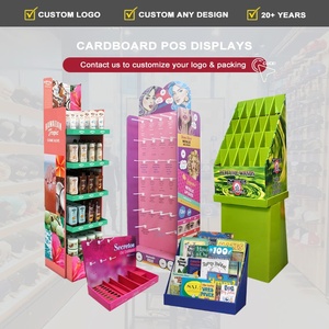 Giá Để Cửa Hàng Các Sản Phẩm <span class=keywords><strong>POP</strong></span> In Tùy Chỉnh Kệ Trưng Bày Tái Chế Bằng Bìa Cứng Giá Để Kệ Sàn Các Tông POS Cầm Tay Bán Lẻ Kẹo - Product Image 4