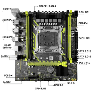 JieShuo X99 D4 Motherboard Set Kit mit Intel LGA2011-3 Xeon E5 2630 V4 CPU DDR4 16GB (1*16GB) 2133MHz RAM-Speicher NVME M.2 SATA - Product Image 5