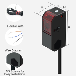 MOTEE Small Photoelectric <strong>Sensor</strong> Infrared <strong>Diffuse</strong> <strong>Reflection</strong> Photoelectric Switch Three-wire NPN Normally Open Small <strong>Sensor</strong> - Product Image 5