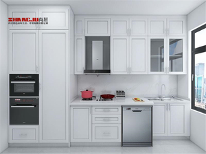 I Shaped Modular Rta New Product Custom Kitchen Cabine Matte White