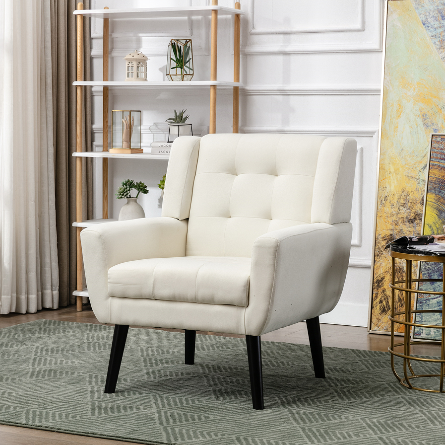 Beige + Upholstered