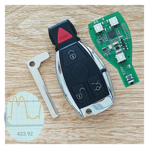 Araç 3 + 1 düğme akıllı anahtar (433 Mhz/BGA/NEC) Mercedes Benz için anahtarsız giriş için araba anahtarı aksesuarları yükseltme - Product Image 2