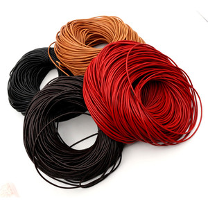 1.0/1.5/2/2.5/3毫米1米4色真皮圆形丁字绳DIY手链发现珠宝制作绳绳 - Product Image 2
