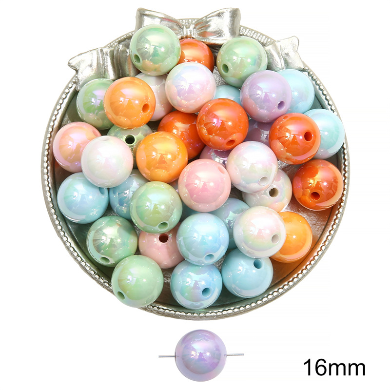 04 perles rondes 16mm 20 pièces/paquet