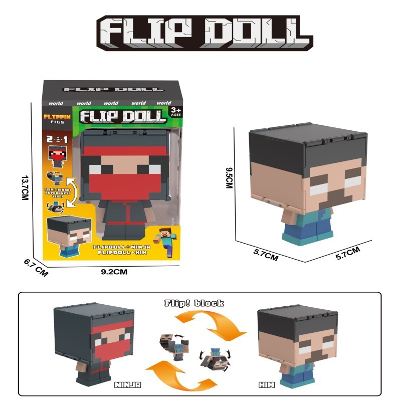 Boîte cadeau à fenêtre pour figurine déformable A116