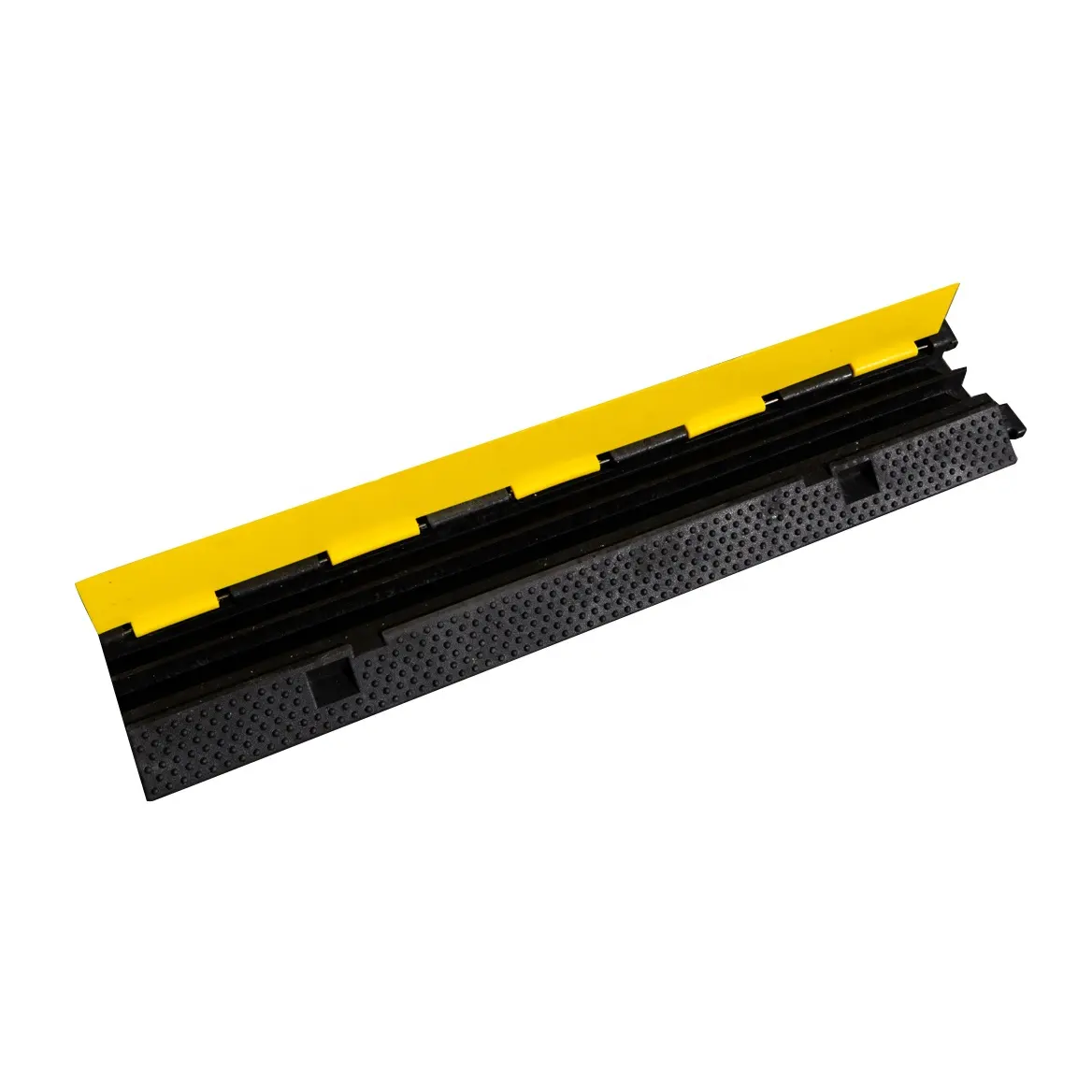 Protector de Cable de goma, para carretera, 2 canales, amarillo, 1000x230x50mm, venta al por mayor