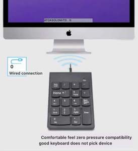 Mini Wired <strong>Keyboard</strong> <strong>Keypad</strong> 18 Keys <strong>Numeric</strong> for Laptop Desktop PC Pro Computer Numpad Digital <strong>Keyboard</strong>
