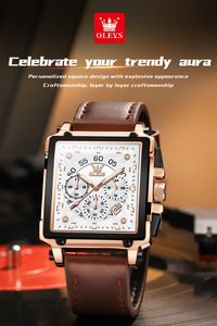 OLEVS 9919 orologio da uomo di alta qualità al quarzo Multi funzionale impermeabile cronometraggio orologio sportivo originale moda orologio da uomo - Product Image 5