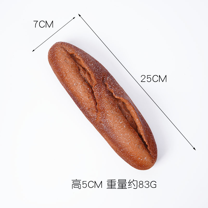 Pan de centeno cortado de 25 cm.