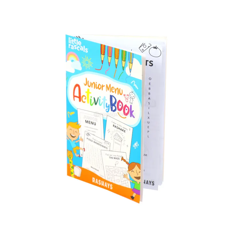 Fábrica De Impressão De Livros Personalizado Grampo Limite Crianças Desenho Atividade Adesivo Livros