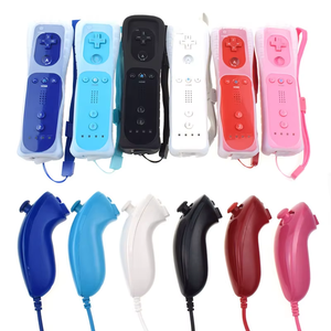 2-in-<strong>1</strong> Joystick Remote Controller with Nunchaku Built-In Motion Plus and Vibration Motor for Nintendo Wii/Wii U Game <strong>Control</strong>
